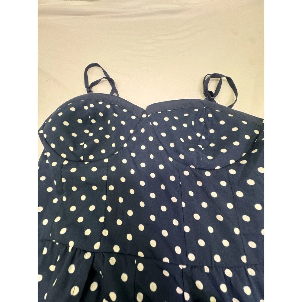 Band of Gypsies Maxi Open Front Dress W/Shorts Combo Woman Sz S Dots Blue Boho N